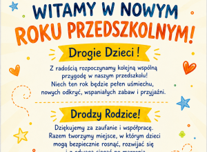 Witamy w Nowym Roku Szkolnym
