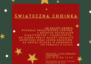 Zdjecie plakatu w świątecznym klimacie