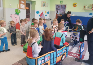 Zabawy ze Strażą Miejską - Grupa Czerwona